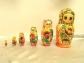 AUTHENTIQUE MATRIOCHKA 6 POUP�ES RUSSE PEINTE RUSSIE USSR CCCP