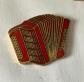 12   Pin's ACCORDEON ROUGE