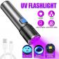 Lampe Torche de poche rechargeable LED UV blacklight Lumi�re noire Ultraviolet