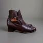 1970s Short Heeled Boots With Unique Clasp Closure Size 37.5 FR
