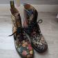 Vintage 90s Dr Martens Made in England Floral Boots Rare taille 38  - Size 5