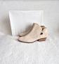 Bottines en cuir beige GEOX neuves T.37