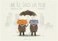 Une �le sous la pluie, Morgane de Cadier et Florian Pig�