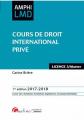 COURS DE DROIT INTERNATIONAL PRIVE, Carine Bri�re