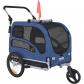Remorque de V�lo Chien Pliable Charge 45 kg Poussette d'Animaux de Compagnie