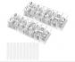 Organisateur C�bles Transparent 2 Boites Rangement Bureau Maison