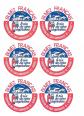 6 autocollants   Buvez fran�ais   coop�ratives   papier �tanche ind�chirable 8cm