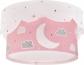 Plafonnier enfant Moon lune et �toiles rose, Lustre chambre; Enfant
