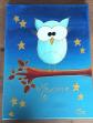Tableau artisanal Hibou - Chouette pour d�corer la chambre d'un petit Maxime