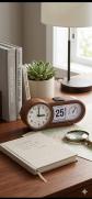 Horloge Jaz vintage calendrier thermom�tre bureau r�tro quartz