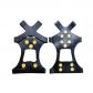 10 crampons de glace crampons crampons de chaussures de neige pointes   poign�es antid�rapantes pour chaussures bottes