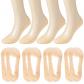 Lot de 8 Paires de Chaussettes Respirantes � Dentelle  Ballerine avec Silicon...