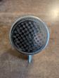Sonnette V�lo Ancienne Vintage M�tal Chrom�   Motif Damier   Timbre Collection
