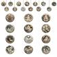 24Pcs D�coration No�l Bois, 12 Mod�les sur Th�me de Noel Deco Sapin avec Cord...