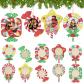 Lot de 10 Cadres Photo de No�l en Bois, D�coration de Sapin, Decoration Noel ...