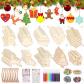 354PCS DIY Decoration Noel Bois Artisanat Deco, D�coration de No�l � peindre,...