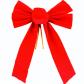 Noeud de Porte de No�l 33x23 cm, D�coration de No�l en Velours Rouge pour Che...