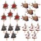 Lot de 20 pendentifs en forme d'ange de No�l en bois  D�coration de No�l  D�c...
