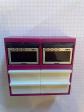 PLAYMOBIL  MAISON MODERNE Meuble Cuisine double four fushia  5582