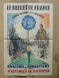 Affiche ancienne Guerre Bleuet de France 11 novembre Militaria Soldats Victimes