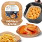 HONYAO Papier Cuisson Air Fryer Carr� 18x18 cm Paper Sulfuris� pour Friteuse a A