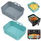 Moule Silicone Air Fryer, 2 Pi�ces R�utilisables Plat Pour Airfryer pour Pani...