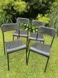 Lot 4 Chaises IKEA Adde M�tal Et Plastique