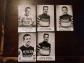 TOUR DE FRANCE EQUIPE ACBB MERCIER VERS 1957 4 CARTES 2 AUTOGRAPHES & ANQUETIL