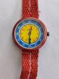 Montre Vintage Rouge Jaune 1988 Flik Flak Swiss Watch Swatch