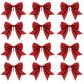 Lot de 12 n uds de No�l rouges pour d�coration de No�l  Pour couronne de No�l