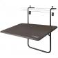 61034  Table Pliante Suspendue MultiPositions pour Balcon, Table de Balcon Pl...