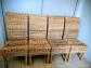 Chaises de table en rotin tress�e