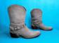 SARTORE Santiag Boots aus grauem, patiniertem Leder   EU 39
