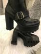 Beautiful Woman Gothic Boot Heel 11 CM and Platform 3cm Size 36 Black
