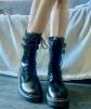 Bottines Dr Martens montantes hautes noires t 38 aucune craquelure boucles