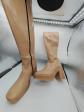 Bottes femme neuves en cuir verni beige Garrice Lab talon haut 9,5 cm taille 40
