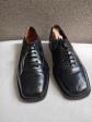 Chaussures femme Charles Kammer vintage cuir noir derby carr� excellent �tat