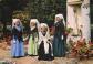 17 ILE DE RE MARIEE ET DEMOISELLE EN COSTUME DE CEREMONIE