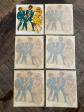 SALUT LES COPAINS 5 AUTOCOLLANTS VINTAGE YEYE SIXTIES SEVENTIES TRANSFERT