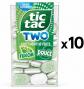 Lot de 10 bo�tes de TIC TAC TWO sans sucre Duo Menthe verte fra�che 10 x 38,5 g