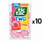 Lot de 10 bo�te de TIC TAC TWO sans sucre Duo Framboise - Citron 38,5 g x 10