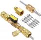 Outil d'installation de Valve R410A R22 avec Double Port SAE 1-4 et 5-16 pour...
