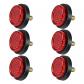 Lot de 6 r�flecteurs yeux de chat pour v�lo, r�flecteur de moto, r�flecteur a...