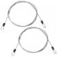 Lot de 2 c�bles d'antivol de v�lo de 2 m � double boucle en acier flexible  C...