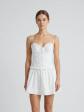 Robe mini blanche style corset   For Love & Lemons