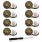 8 Pi�ces Boutons de Jeans Ajustables 20mm  M�talliques Amovibles pour Pantalo...