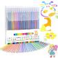 Lot de 36 stylos � encre gel m�tallique � paillettes avec pointe de 1 mm, sty...