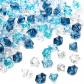Lot de 200 pierres d�coratives bleues en verre bleu pour enfants  Pierres d�c...