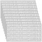 Lot de 10 feuilles d'autocollants en petites lettres  13 mm  Blanc  R�sistant...