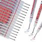 Lot de 15 Marqueur Chantier Trou Profond, 3 Couleurs de Crayon Chantier, Marq...